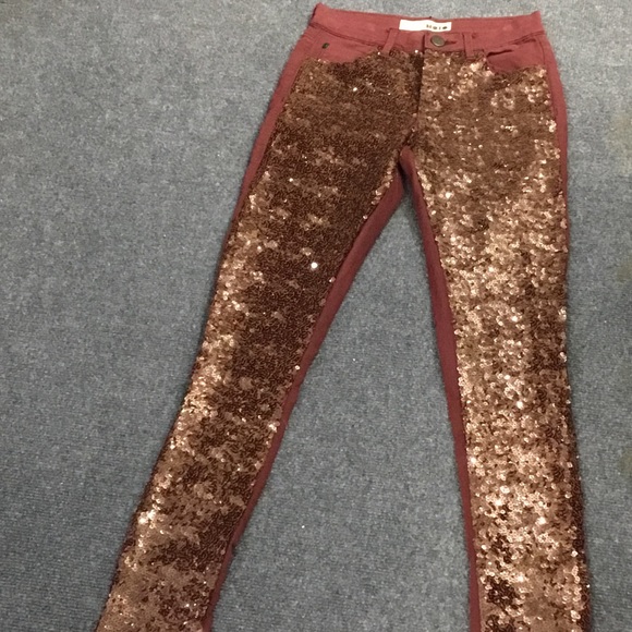 Topshop Sequins pANTS W/ sTRETCH - Picture 4 of 5